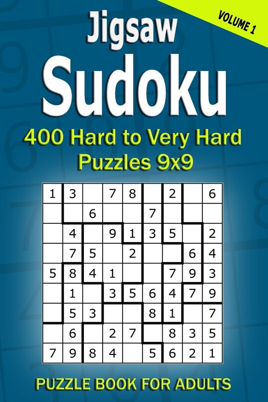 Front cover_Jigsaw Sudoku Puzzle Book for Adults