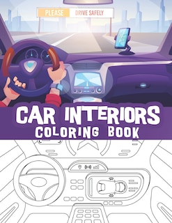 Front cover_Car interiors coloring book