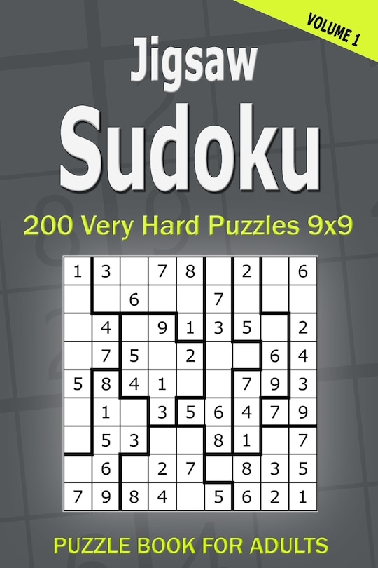 Front cover_Jigsaw Sudoku Puzzle Book for Adults