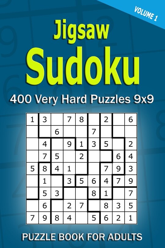 Front cover_Jigsaw Sudoku Puzzle Book for Adults