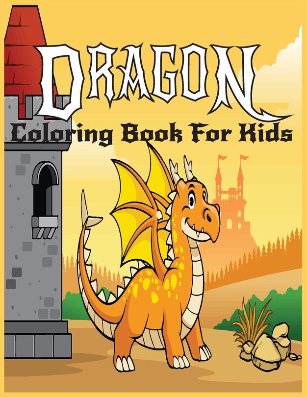 Front cover_Dragon Coloring Book For kids