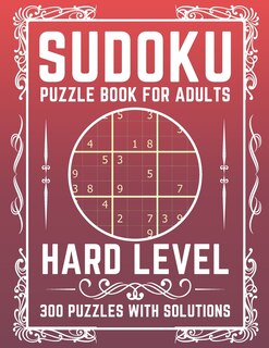 Front cover_Hard Sudoku Puzzle book for Adults