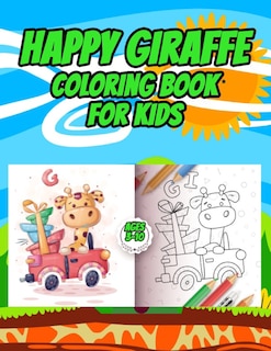 Couverture_Happy Giraffe Coloring Book for kids