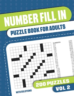 Front cover_Number Fill In Puzzle Book for Adults