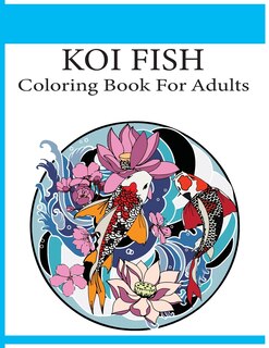 Front cover_Koi Fish Coloring Book For Adults