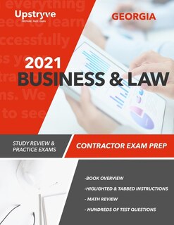 Couverture_2021 Georgia Business and Law Contractor Exam Prep