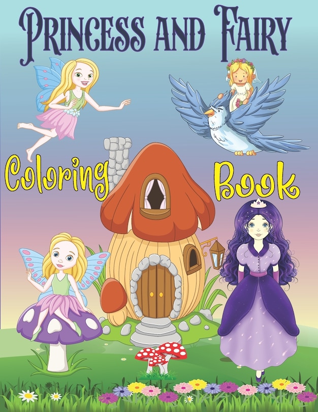 Front cover_Princess and Fairy Coloring Book
