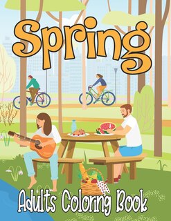 Front cover_Spring Adults Coloring Book