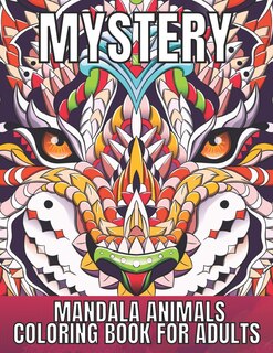 Front cover_Mystery Mandala Animals Coloring Book for Adults