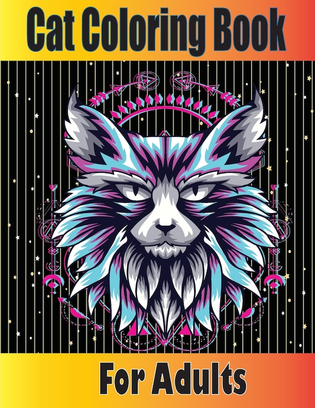Front cover_Cat Coloring Book For Adults