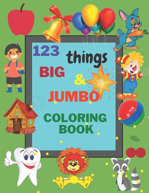 Front cover_123 things BIG & JUMBO Coloring Book