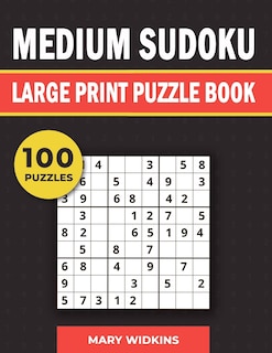 Couverture_Medium Sudoku Large Print Puzzle Book 100 Puzzles