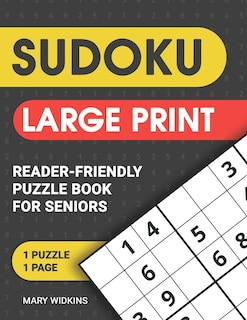 Couverture_Sudoku Large Print Reader-Friendly Puzzle Book For Seniors 1 Pazzle - Page