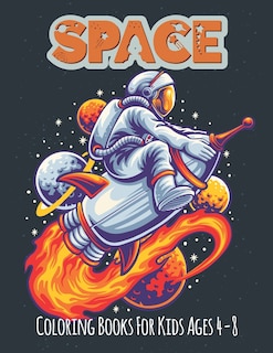Couverture_Space Coloring Book For Kids Ages 4-8