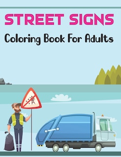 Front cover_Street Signs Coloring Book for Adults