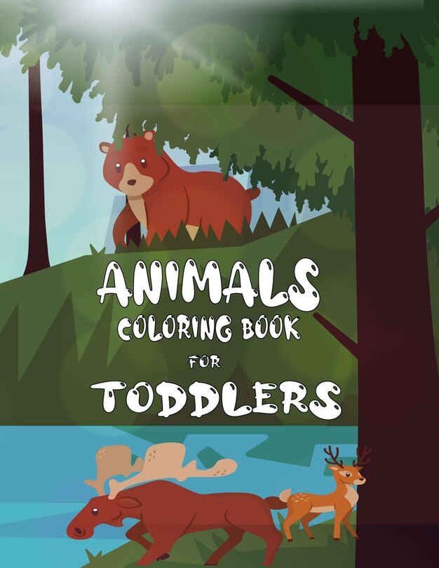 Animals Coloring Book for Toddlers: Descover and Color Different Animals, Coloring Book for Toddlers 2-4 years