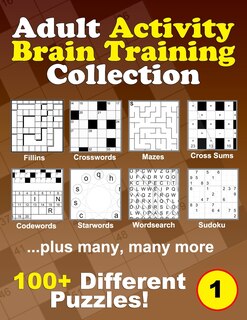 Front cover_Adult Activity Brain Training Puzzle Collection