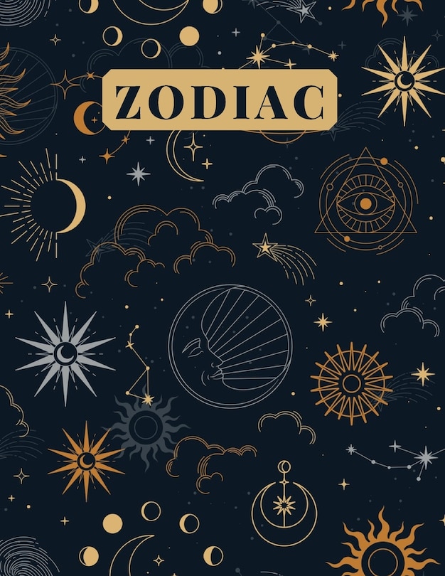 Zodiac: An Adult Coloring Book of Zodiac Designs and Astrology for Stress Relief and Relaxation