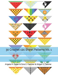 Front cover_30 Crochet c2c Shawl Patterns Vol. 1