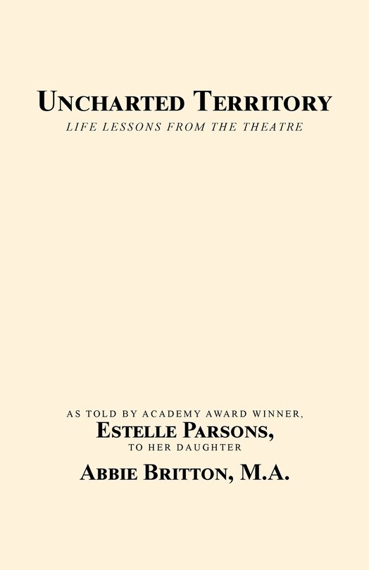 Front cover_Uncharted Territory
