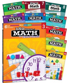 Front cover_180 Days(tm) Math Pk-8: 10-Book Set