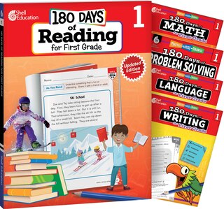 Front cover_180 Days(tm) Reading, Math, Language, Writing, & Problem Solving for Grade 1: 5-Book Set
