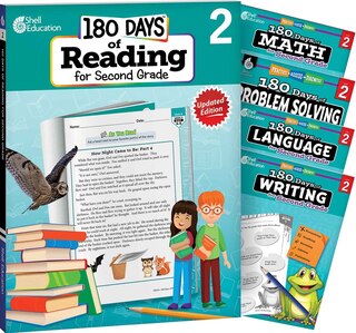 Front cover_180 Days(tm) Reading, Math, Language, Writing, & Problem Solving for Grade 2: 5-Book Set