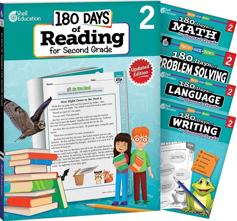 Front cover_180 Days(tm) Reading, Math, Language, Writing, & Problem Solving for Grade 2: 5-Book Set