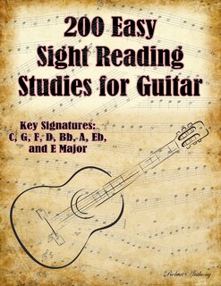 Front cover_200 Easy Sight Reading Studies for Guitar