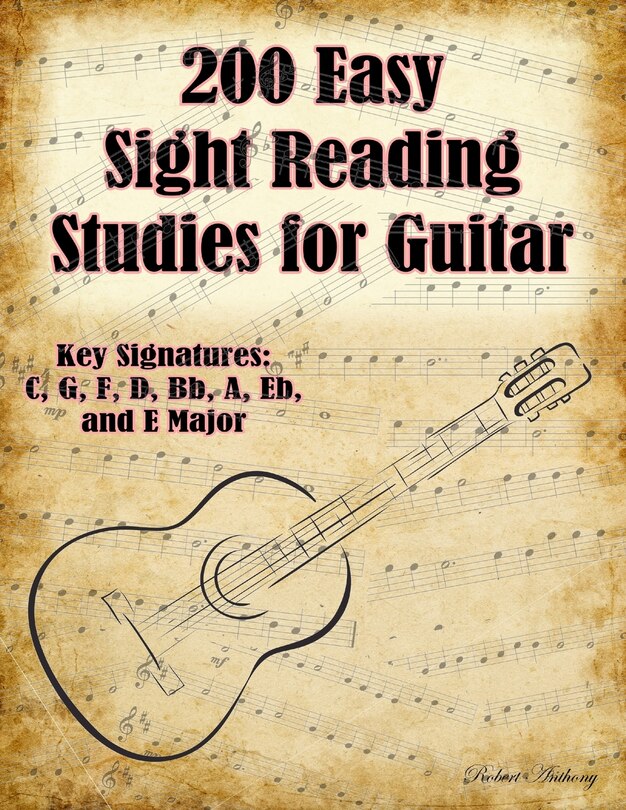 Front cover_200 Easy Sight Reading Studies for Guitar
