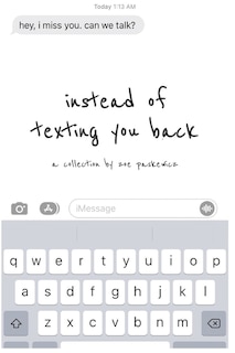 Couverture_instead of texting you back
