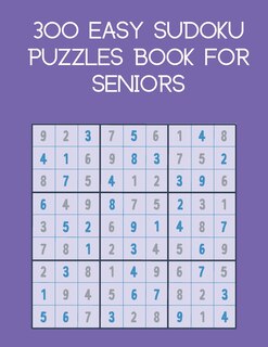 Front cover_300 easy sudoku puzzles book for seniors