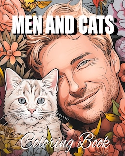 Front cover_Men and Cats - Coloring Book