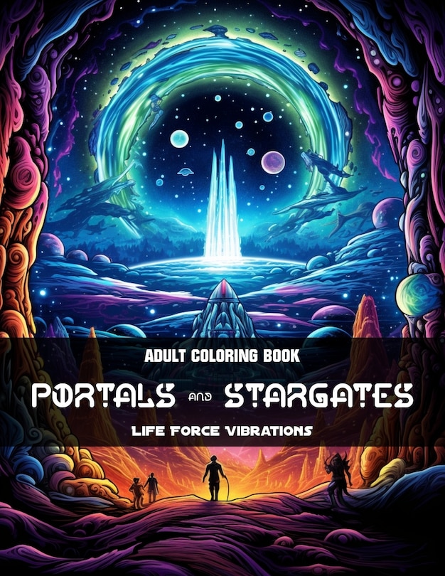 Portals & Stargates - Adult Coloring Book: 50+ Amazing Portals & Stargates on Alien Worlds