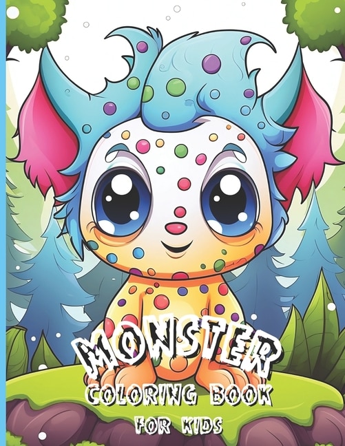 Front cover_Monster Coloring Book For Kids