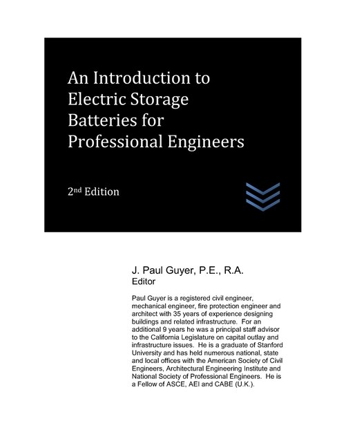 Front cover_An Introduction to Electric Storage Batteries for Professional Engineers