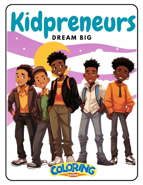 Kidpreneur Affirmation Coloring Book for African American Boys