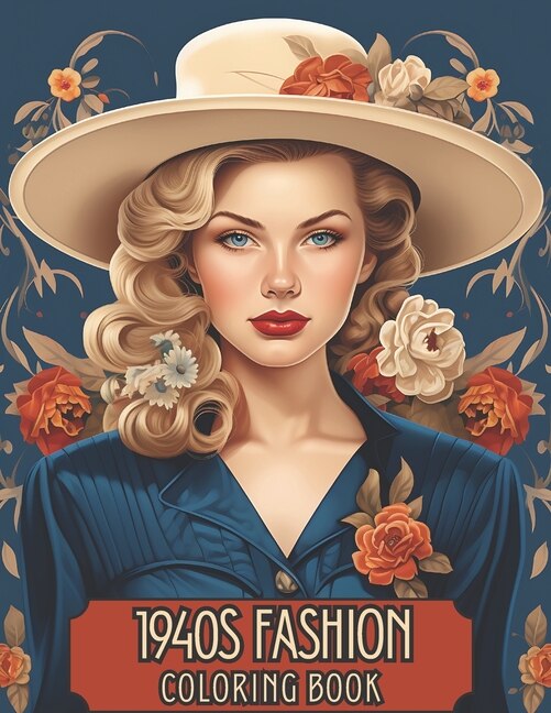 Couverture_1940's Fashion Coloring Book