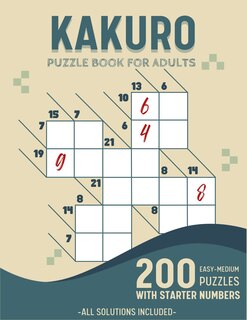 Couverture_Easy To Medium Kakuro Puzzle Book For Adults