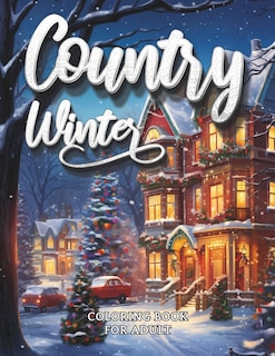 Front cover_Country Winter Coloring Book For Adult