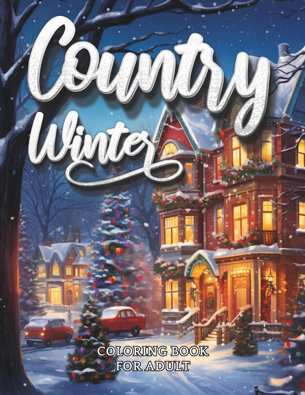 Front cover_Country Winter Coloring Book For Adult