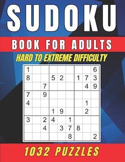 Front cover_Sudoku Book for Adults - Hard to Extreme Difficulty