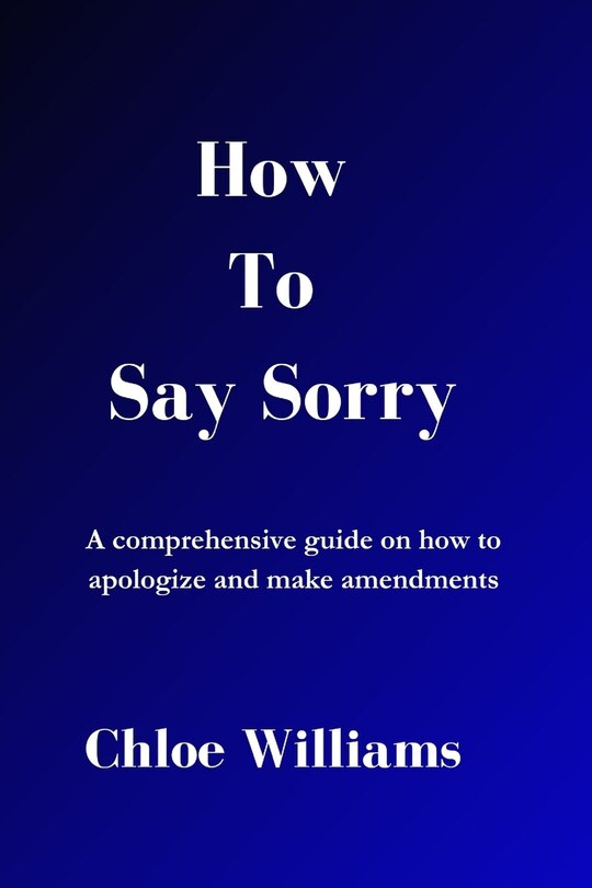 Front cover_How to Say Sorry