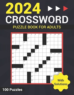 Front cover_2024 Crossword Puzzle Book for Adults