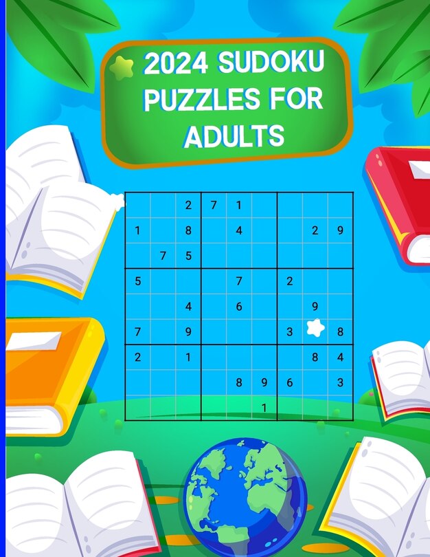 Front cover_2024 Sudoku Puzzles For Adults
