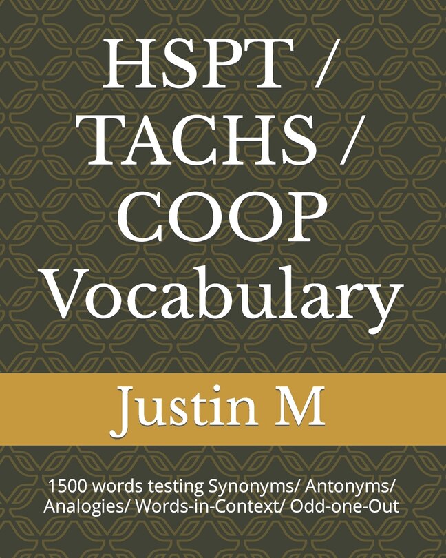 Front cover_HSPT / TACHS / COOP Vocabulary
