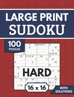 Front cover_Sudoku 16x16 Large Print with Solutions
