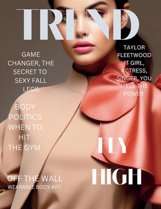 Front cover_TREND; Chic Dimensions - The Fashion Coloring Magazine-July Issue