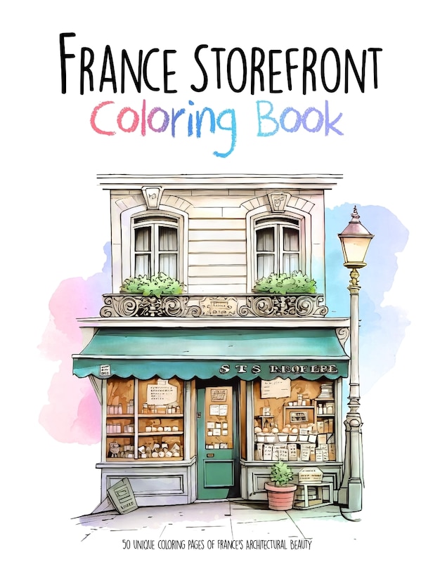 Couverture_France Storefront Coloring Book