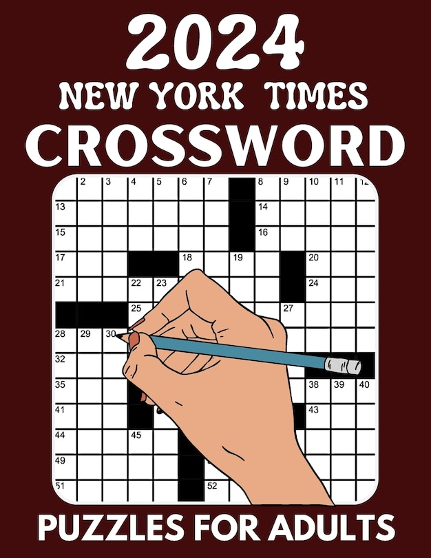 Front cover_2024 New York Times crossword puzzles for Adults